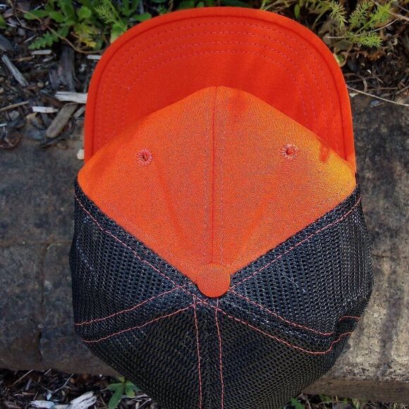 Deadstock Vintage AJD Blank Two Tone Snap Trucker Hat - Picture 4 of 6